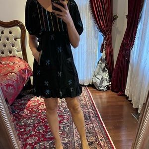 Zara low back mini dress